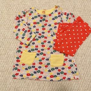 Baby Boden Sweatshirt Dress and Leggings